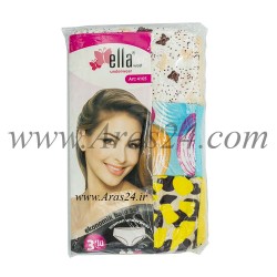 پک 3 عددی شورت زنانه الا کد طرح و رنگ 2-4105 | Ella Economic Slip Set 
