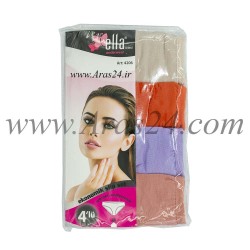 پک 4 عددی شورت زنانه الا کد طرح و رنگ 2-4206 | Ella Economic Slip Set 