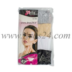 پک 4 عددی شورت زنانه الا کد طرح و رنگ 3-4206 | Ella Economic Slip Set 