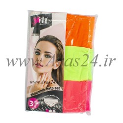 پک 3 عددی شورت زنانه الا کد طرح و رنگ 1-4608 | Ella Economic Slip Set 