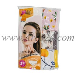 پک 3 عددی شورت زنانه الا کد طرح و رنگ 1-4609 | Ella Economic Slip Set 