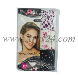 پک 3 عددی شورت زنانه الا کد طرح و رنگ 1-4802 | Ella Economic Slip Set 