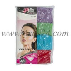 پک 4 عددی شورت زنانه الا کد طرح و رنگ 4-4206 | Ella Economic Slip Set 