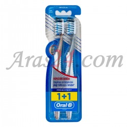 پک دو عددی مسواک مدیوم اورال بی پرو اکسپرت | Oral-B Manual Toothbrush Pro Expert Cross Action 