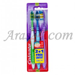 بسته 3 عددی مسواک کلگیت زیگ زاگ برس متوسط | Colgate Zig Zag Medium Toothbrush 3 Units