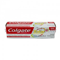 خمیر دندان تمیز کننده نعنایی چند کاره کلگیت توتال | Colgate Total Gelişmiş Nane Temizliği 75 ml