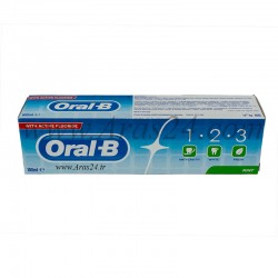 خمیر دندان یک دو سه نعنایی اورال بی | Oral B 1-2-3 Fresh Mint 100ml