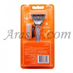 پک دسته خود تراش ژیلت + 2 عدد تیغ فیوژن 5 | Gillette Fusion 5