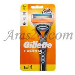 پک دسته خود تراش ژیلت + 2 عدد تیغ فیوژن 5 | Gillette Fusion 5
