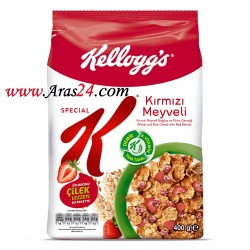 کورن فلکس کا طعم میوه های قرمز اسپشیال کلاگز 400 گرمی Kellogg's Special K Kımızı Meyveli