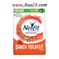 کورن فلکس رژیمی با طعم میوه های قرمز نسفیت نستله 400 گرم Nestle Nesfit Kırmızı Meyveli Kahvaltılık Gevrek