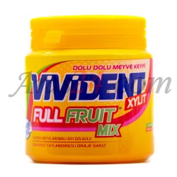 آدامس دراژه بشکه ای ویویدنت Vivident طعم چند میوه
