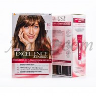 کیت رنگ مو لورآل پاریس رنگ خاکستری قهوه ای روشن 6.1 | LOREAL PARIS Excellence Creme 