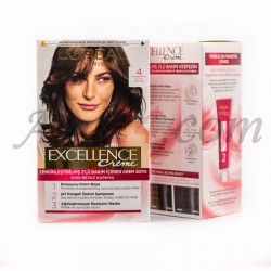 کیت رنگ مو لورآل پاریس رنگ قهوه ای تیره 4 | LOREAL PARIS Excellence Creme 
