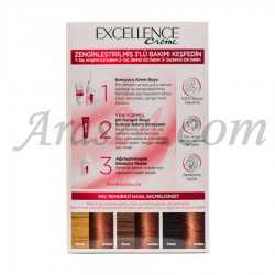 کیت رنگ مو لورآل پاریس رنگ فندقی طلایی 5.5 | LOREAL PARIS Excellence Creme 