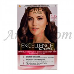 کیت رنگ مو لورآل پاریس رنگ قهوه ترک افسانه ای 5.15 | LOREAL PARIS Excellence Creme 