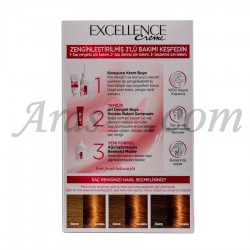 کیت رنگ مو لورآل پاریس رنگ قهوه ای شکلاتی 6.35 | LOREAL PARIS Excellence Creme 
