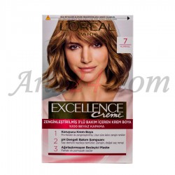 کیت رنگ مو لورآل پاریس رنگ طلایی تیره یا بلوطی شماره 7 | LOREAL PARIS Excellence Creme 