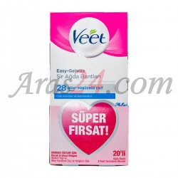 چسب نواری مو بر 20 عددی ویت پوست های حساس | Veet Sir Ağda Bandı Hassas Ciltler
