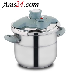 زودپز 7 لیتری کرکماز ترکیه اصل مدل هرا آبی | Korkmaz Hera Minta Pressure Cooker A169-02