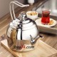 کتری استیل 2/7 لیتری کرکماز اصل ترکیه دروپا | Korkmaz Droppa 2/7 lit Steel Kettle A054