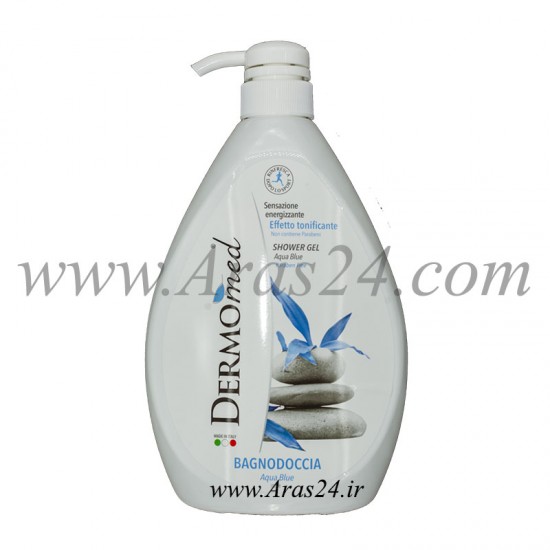 ژل شستشوی بدن درمومد عصاره آکوا آبی 8054633831991| Dermo Med Shower Aqua Blue 1000 ml