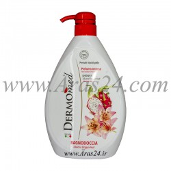 ژل شستشوی بدن درمومد عصاره سوسن و میوه اژدها | Dermo Med Shower Gel Lily And Dragon Fruit 1000 ml