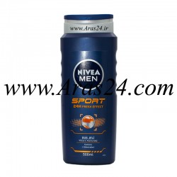 ژل دوش شستشوی بدن سر و صورت نیوآ اسپرت | Nivea Men Shower Gel Men Sport Fresh Effect 500 ml  
