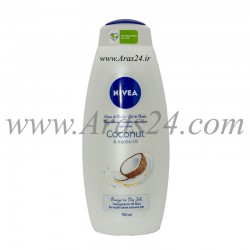 ژل دوش شستشوی بدن و صورت نیوآ نارگیل و روغن جوجوبا | Nivea Care Coconut & Jojoba Oil Shower Gel 750 Ml 