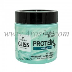 ماسک مو گلیس حاوی پروتئین و روغن کاکائو | Gliss 4 Ü 1 Arada Saç Bakım Kürü Nemlendirici 400ml