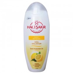 شامپو حاجی شاکیر لیمویی برای موهای چرب 500 میلی لیتر Hacı Şakir Şamuan Limon Yağlı Saçlar