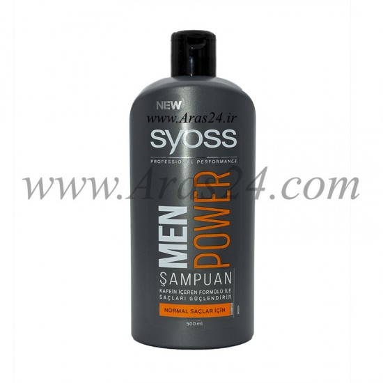 شامپو تقویت کننده مردانه سایوس مخصوص موهای معمولی | Syoss Men Power Shampoo 500 ml