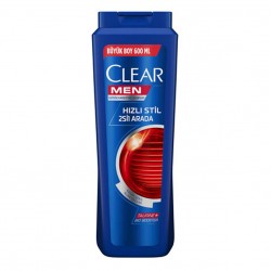 شامپو ضد شوره 2 در 1 مردانه کلیر Clear مدل HIZLI STIL حجم 600 میلی لیتر 