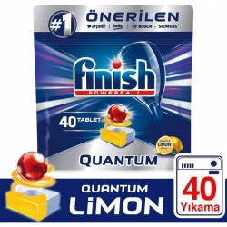قرص ماشین ظرفشویی فینیش کوانتوم 40 عددی رایحه لیمو Finish Powerball Quantum 40 Tablet